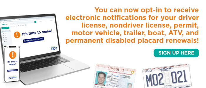 Opt-in to receive electronic notifications for your renewals
