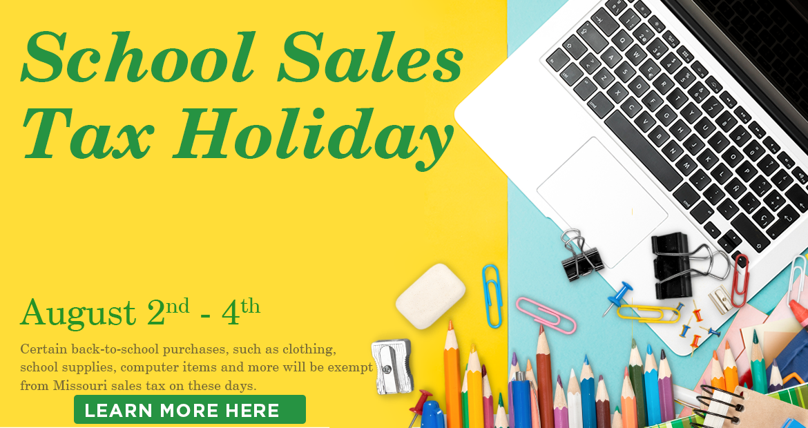 School Sales Tax Holiday Information