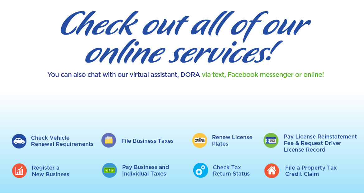 Check out all of our online services
