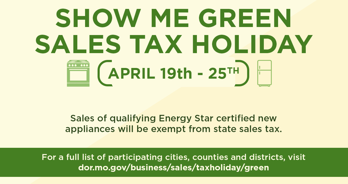 Show Me Green State Tax Holiday