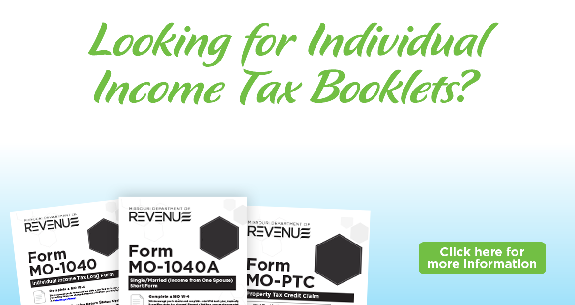 Individual Income Tax Booklet Information