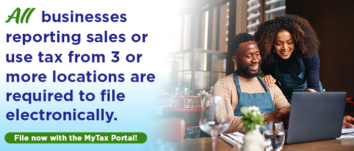 All Businesses Reporting Sales or Use Tax From 3 or More Locations Information