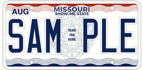 Missouri Licesnse Plate Sample