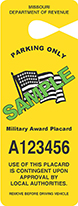 Military Placard